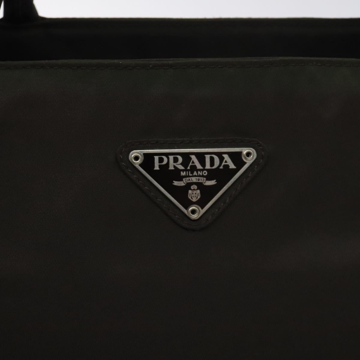 Prada Nylon Khaki Silver