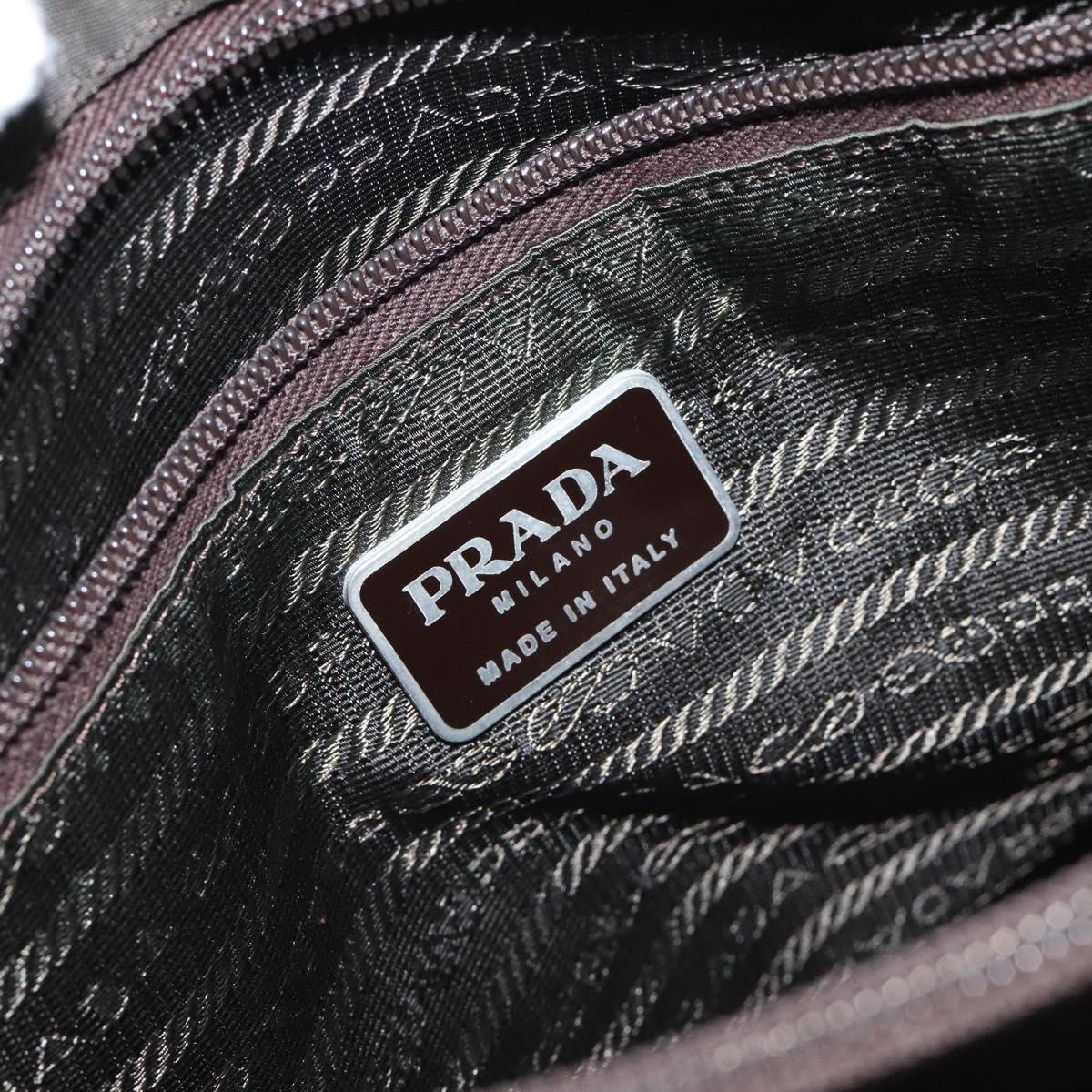 Prada Nylon Khaki Silver