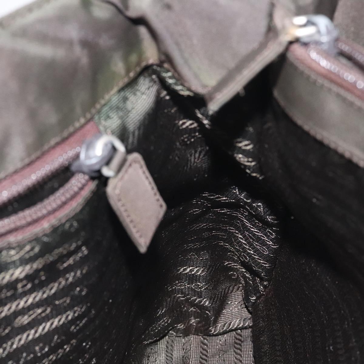 Prada Nylon Khaki Silver