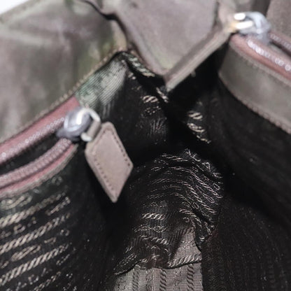 Prada Nylon Khaki Silver