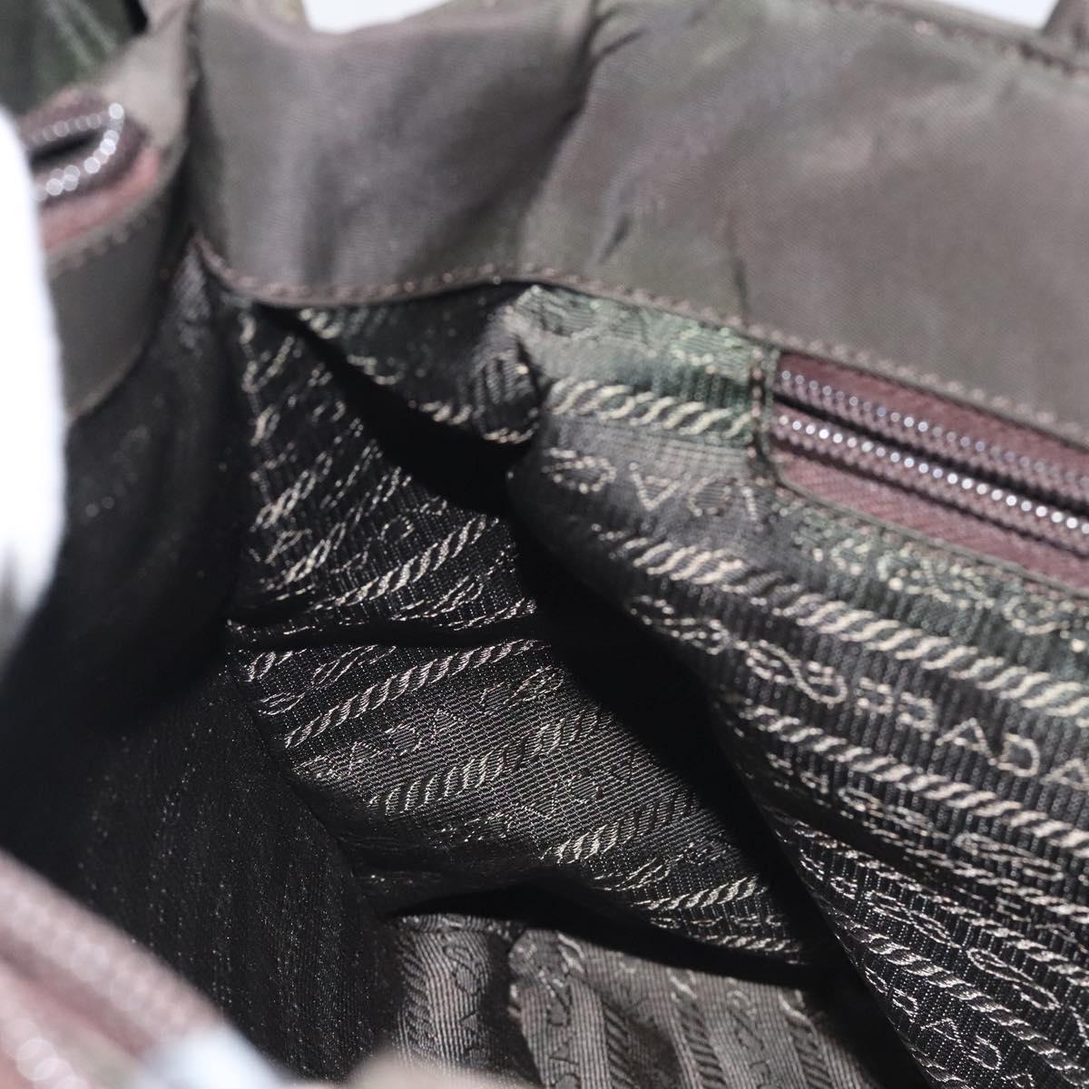 Prada Nylon Khaki Silver