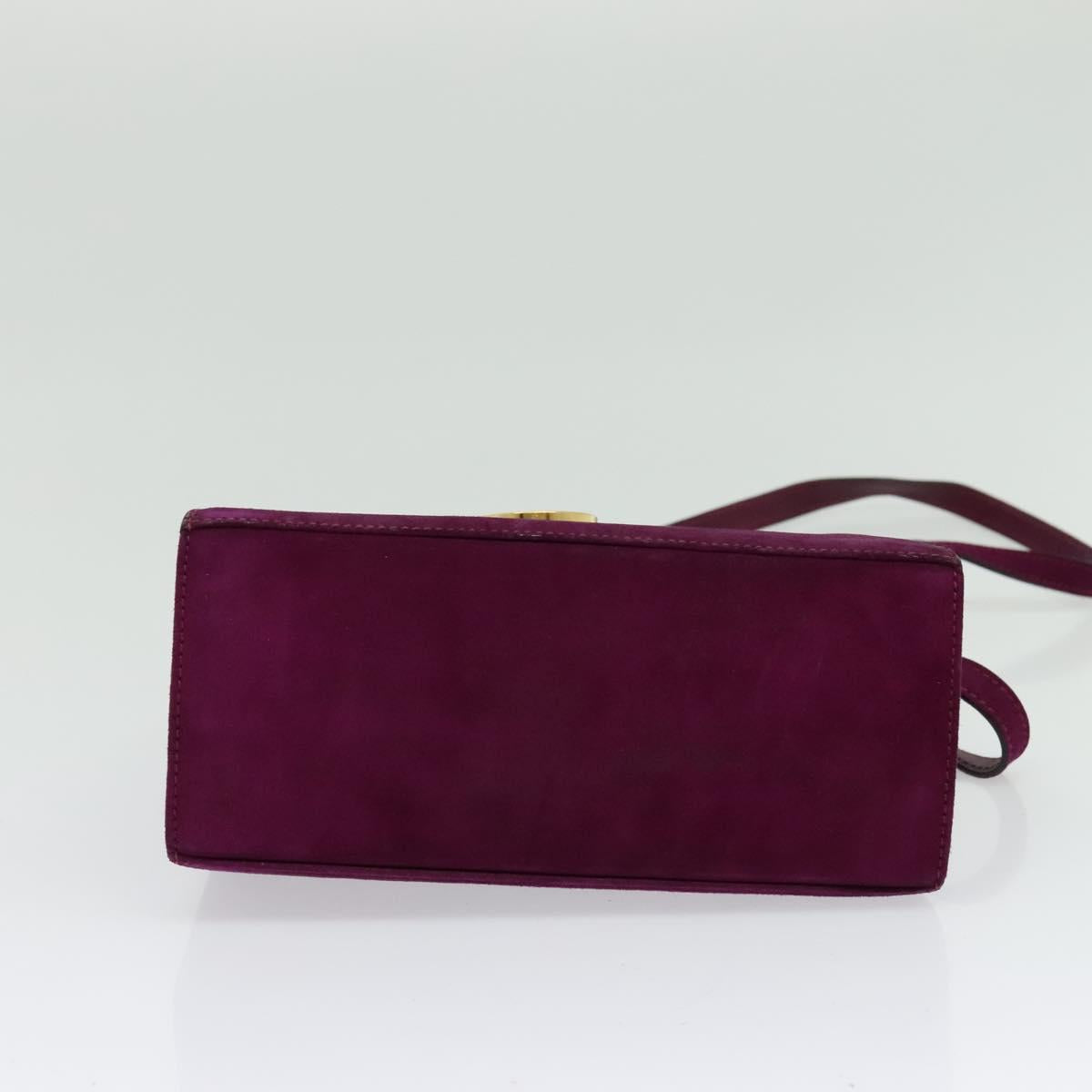 Salvatore Ferragamo Gancini Suede Purple