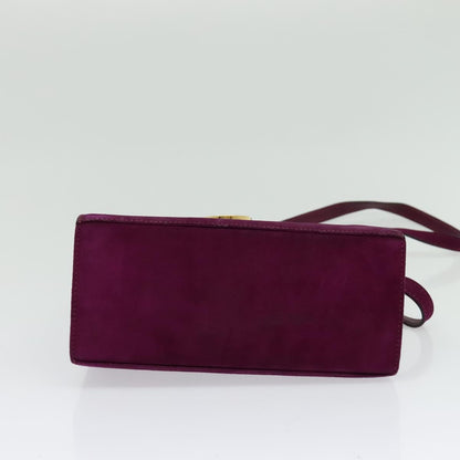 Salvatore Ferragamo Gancini Suede Purple