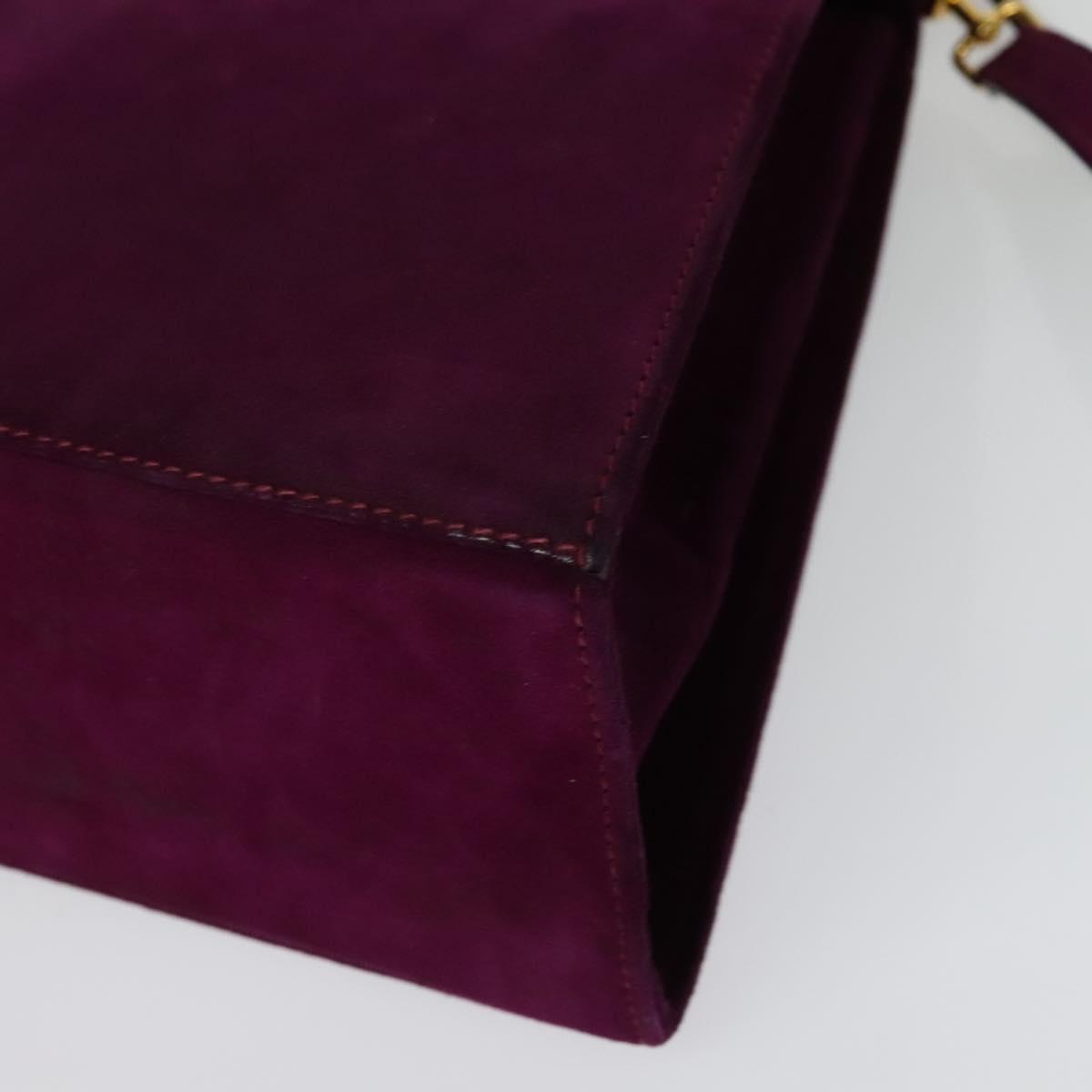 Salvatore Ferragamo Gancini Suede Purple