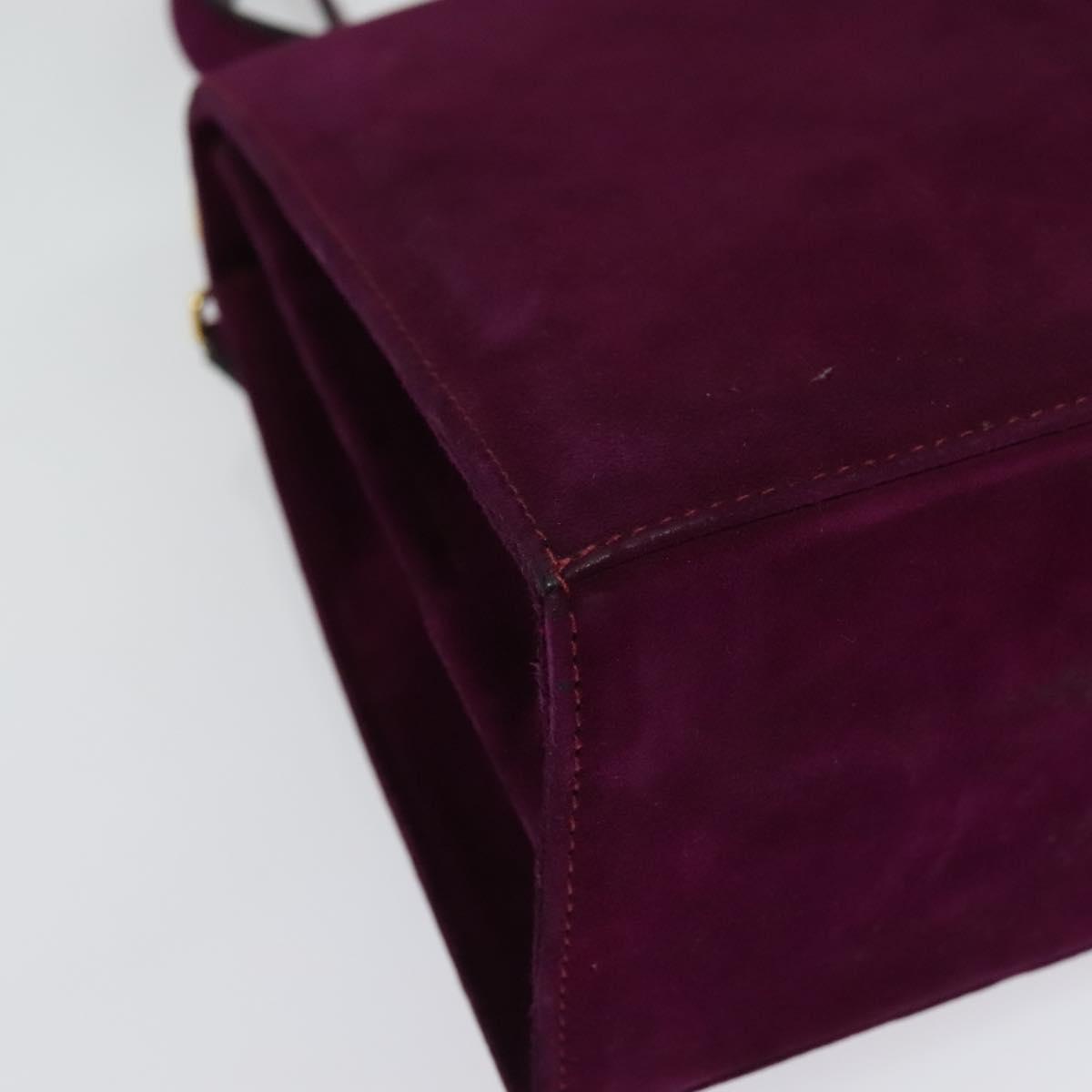 Salvatore Ferragamo Gancini Suede Purple