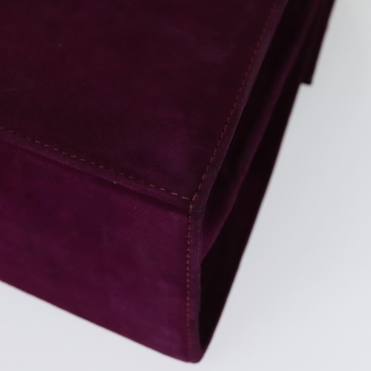 Salvatore Ferragamo Gancini Suede Purple