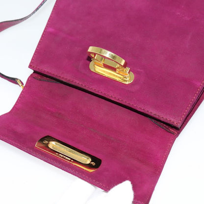 Salvatore Ferragamo Gancini Suede Purple