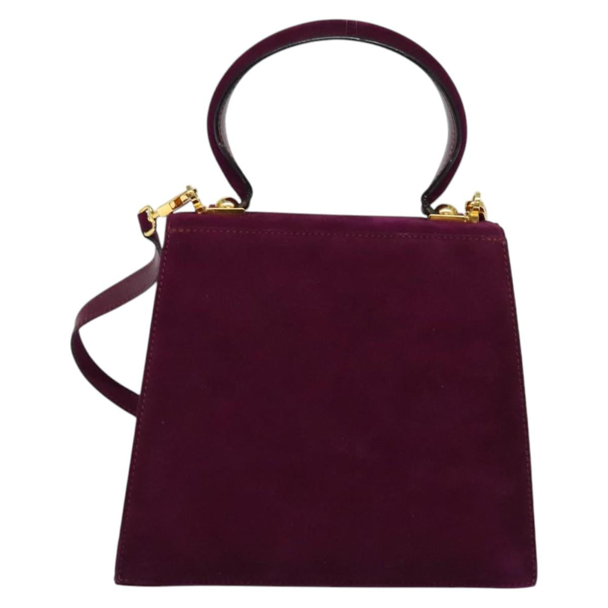 Salvatore Ferragamo Gancini Suede Purple