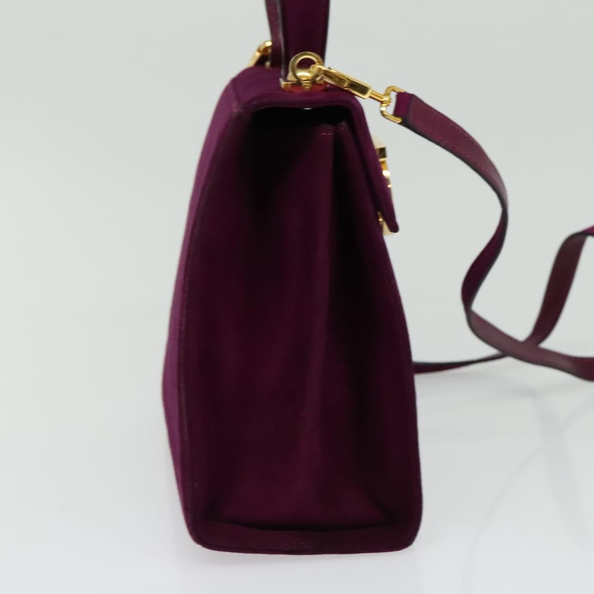 Salvatore Ferragamo Gancini Suede Purple