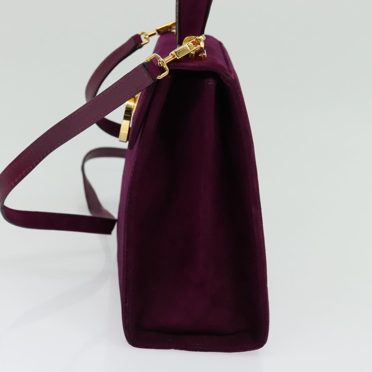Salvatore Ferragamo Gancini Suede Purple