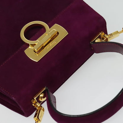 Salvatore Ferragamo Gancini Suede Purple