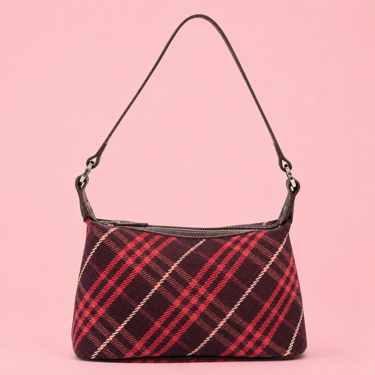 Burberry Blue Label Nova Check Canvas Shoulder Bag