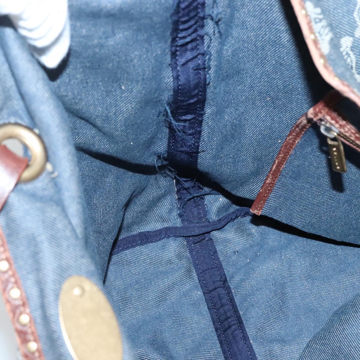 Celine Paris Macadam Denim Tote
