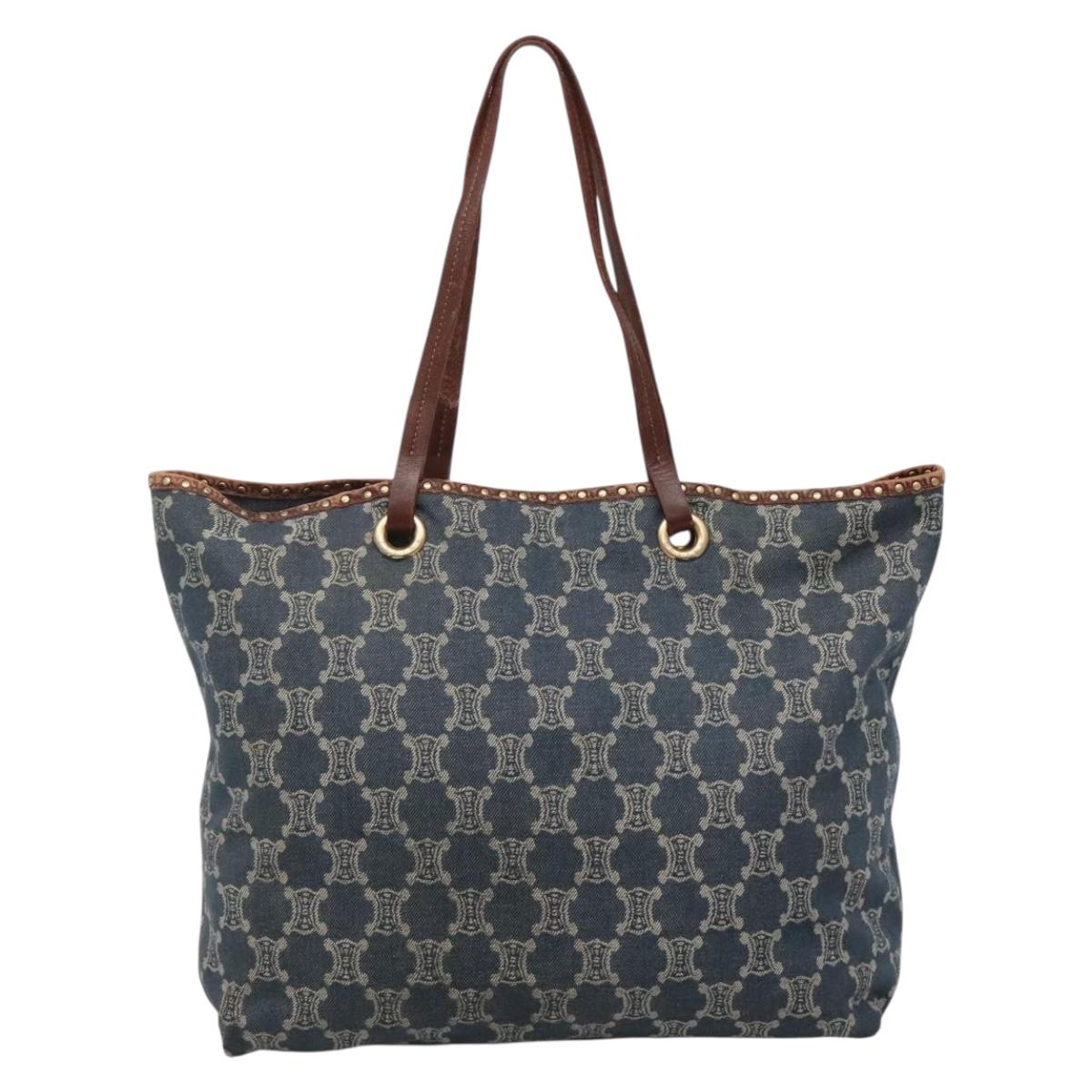 Celine Paris Macadam Denim Tote