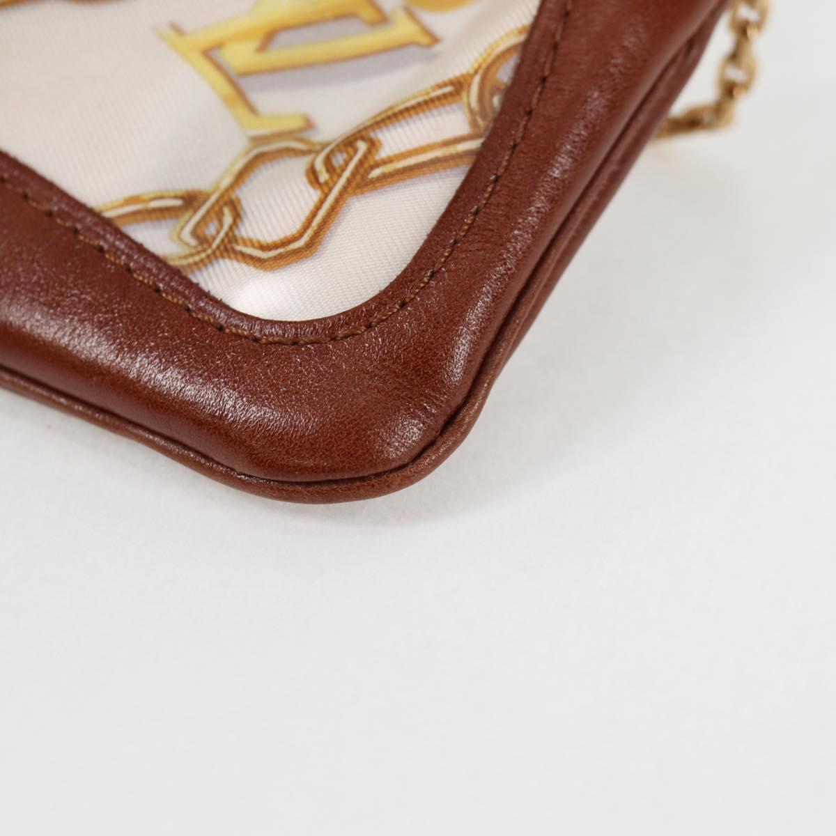 Louis Vuitton Monogram Charm Pochette Cles Coin Purse White
