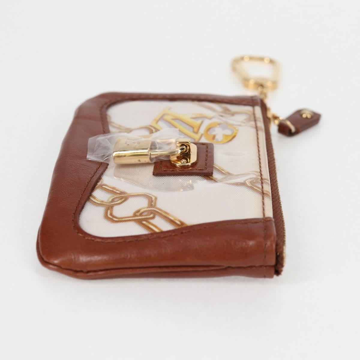 Louis Vuitton Monogram Charm Pochette Cles Coin Purse White