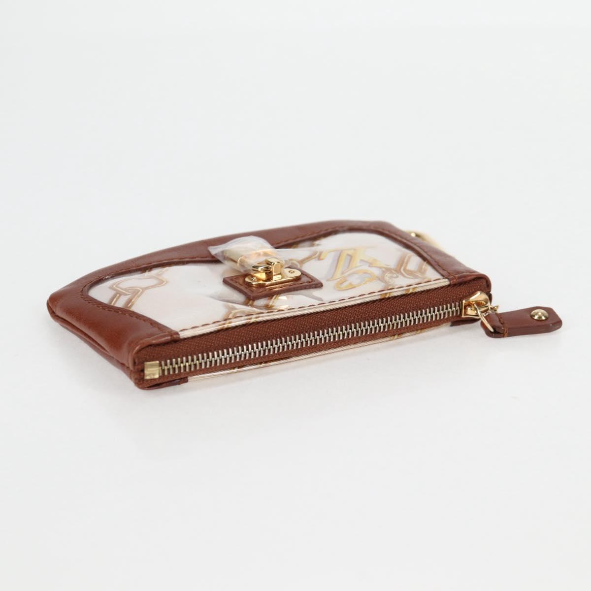 Louis Vuitton Monogram Charm Pochette Cles Coin Purse White