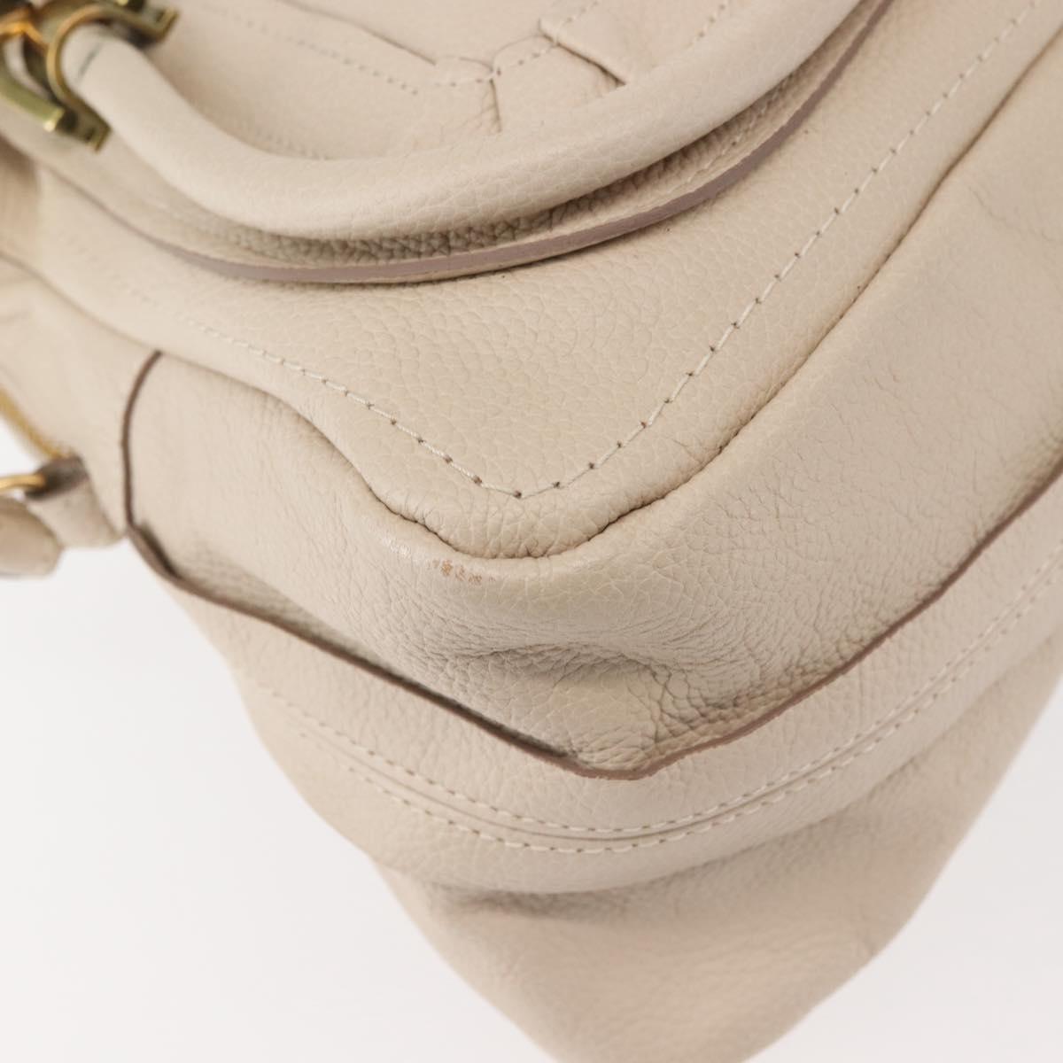 Chloe Paraty Cream Handbag With Shoulder Strap