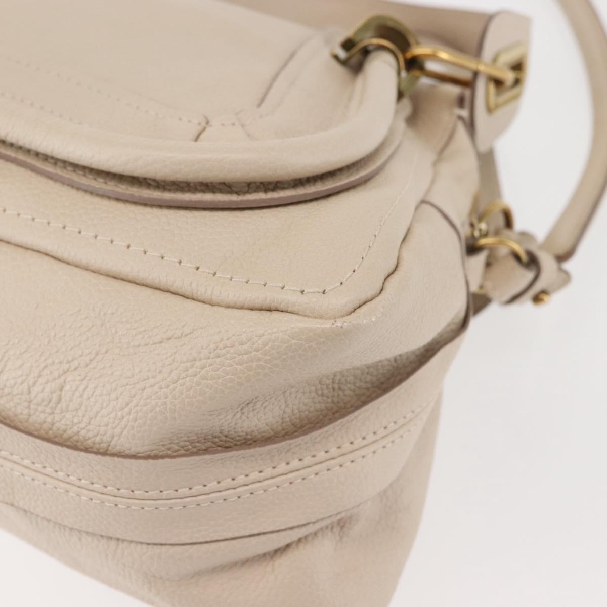 Chloe Paraty Cream Handbag With Shoulder Strap