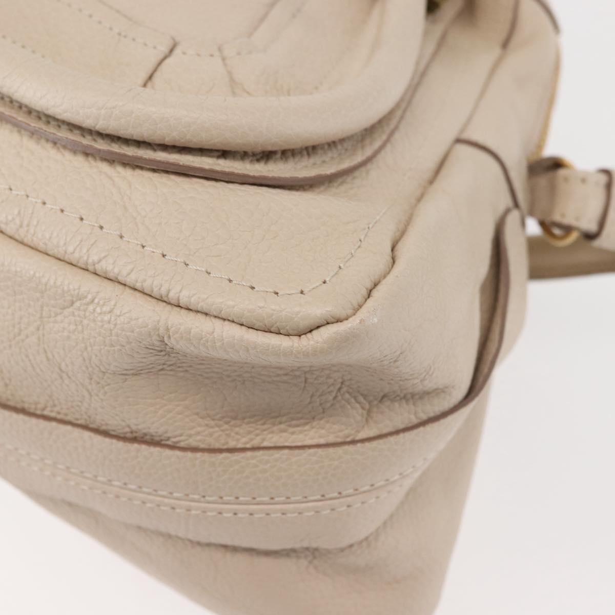 Chloe Paraty Cream Handbag With Shoulder Strap