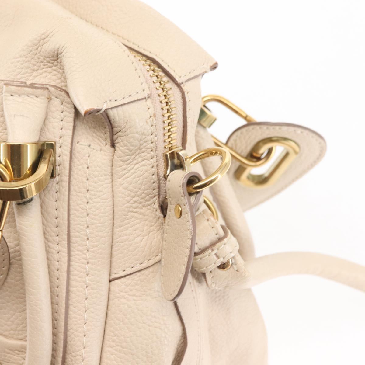 Chloe Paraty Cream Handbag With Shoulder Strap
