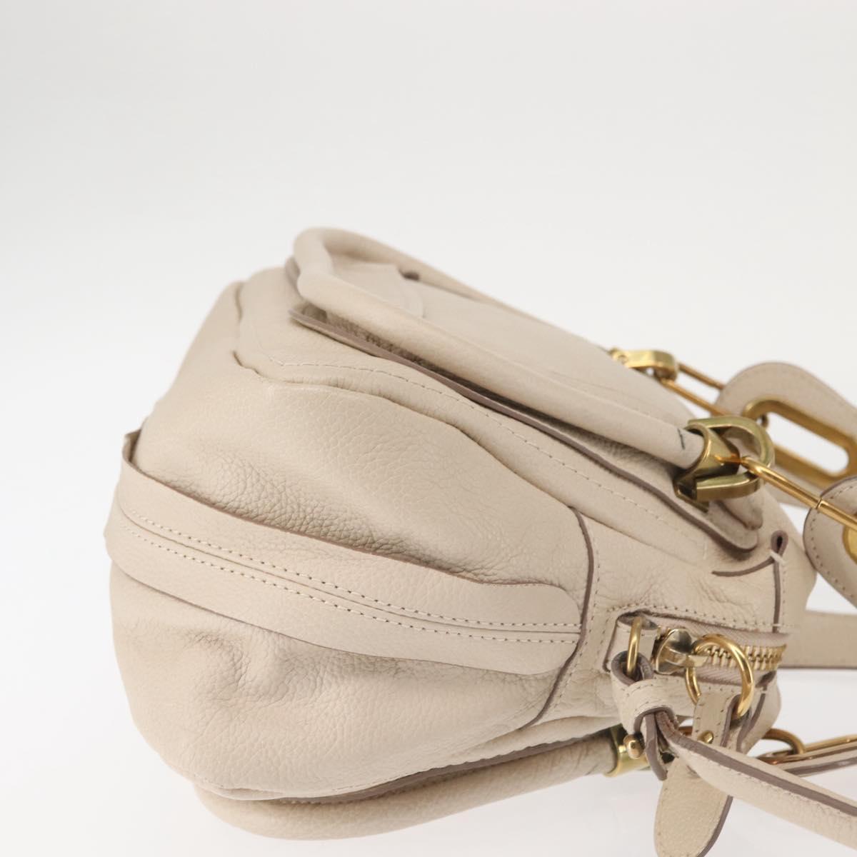 Chloe Paraty Cream Handbag With Shoulder Strap