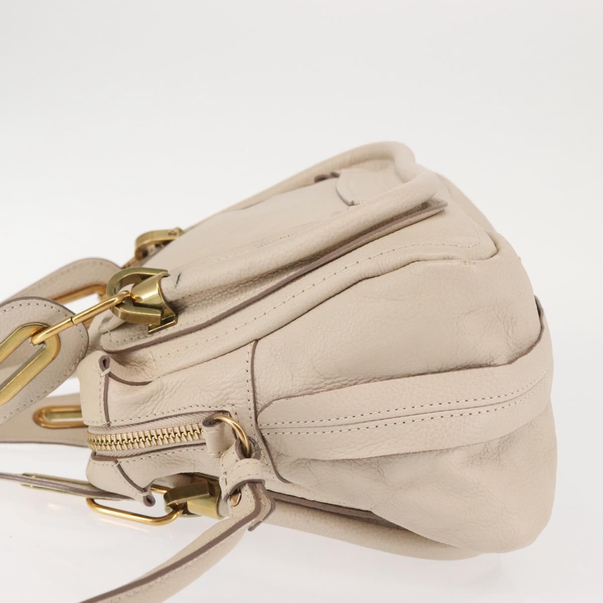 Chloe Paraty Cream Handbag With Shoulder Strap