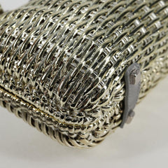 Salvatore Ferragamo Gancini Hand Bag Rattan Gold Auth 137497SAV (Copy)