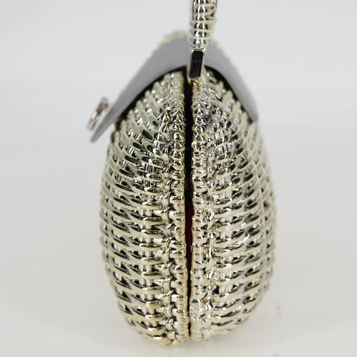 Salvatore Ferragamo Gancini Hand Bag Rattan Gold Auth 137497SAV (Copy)