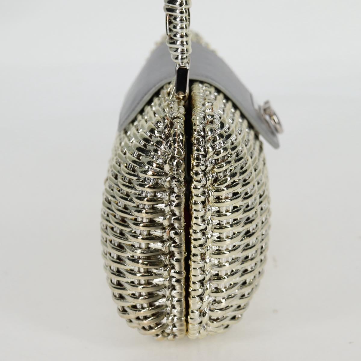 Salvatore Ferragamo Gancini Hand Bag Rattan Gold Auth 137497SAV (Copy)
