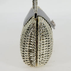 Salvatore Ferragamo Gancini Hand Bag Rattan Gold Auth 137497SAV (Copy)