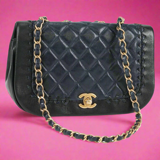 Chanel Matelasse Chain Navy
