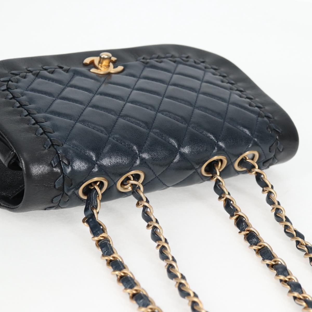 Chanel Matelasse Chain Navy