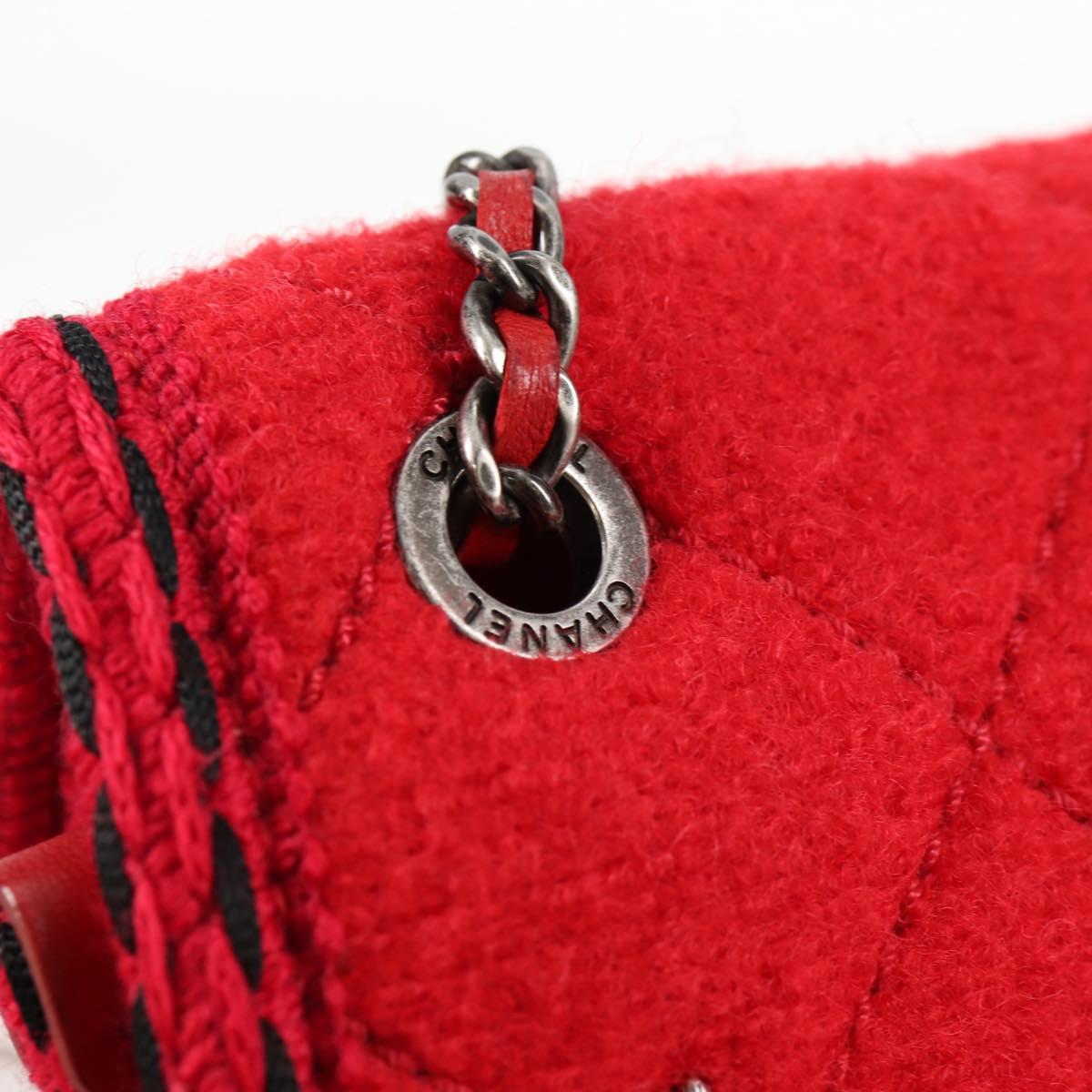 Chanel Matelasse Chain Wool Red