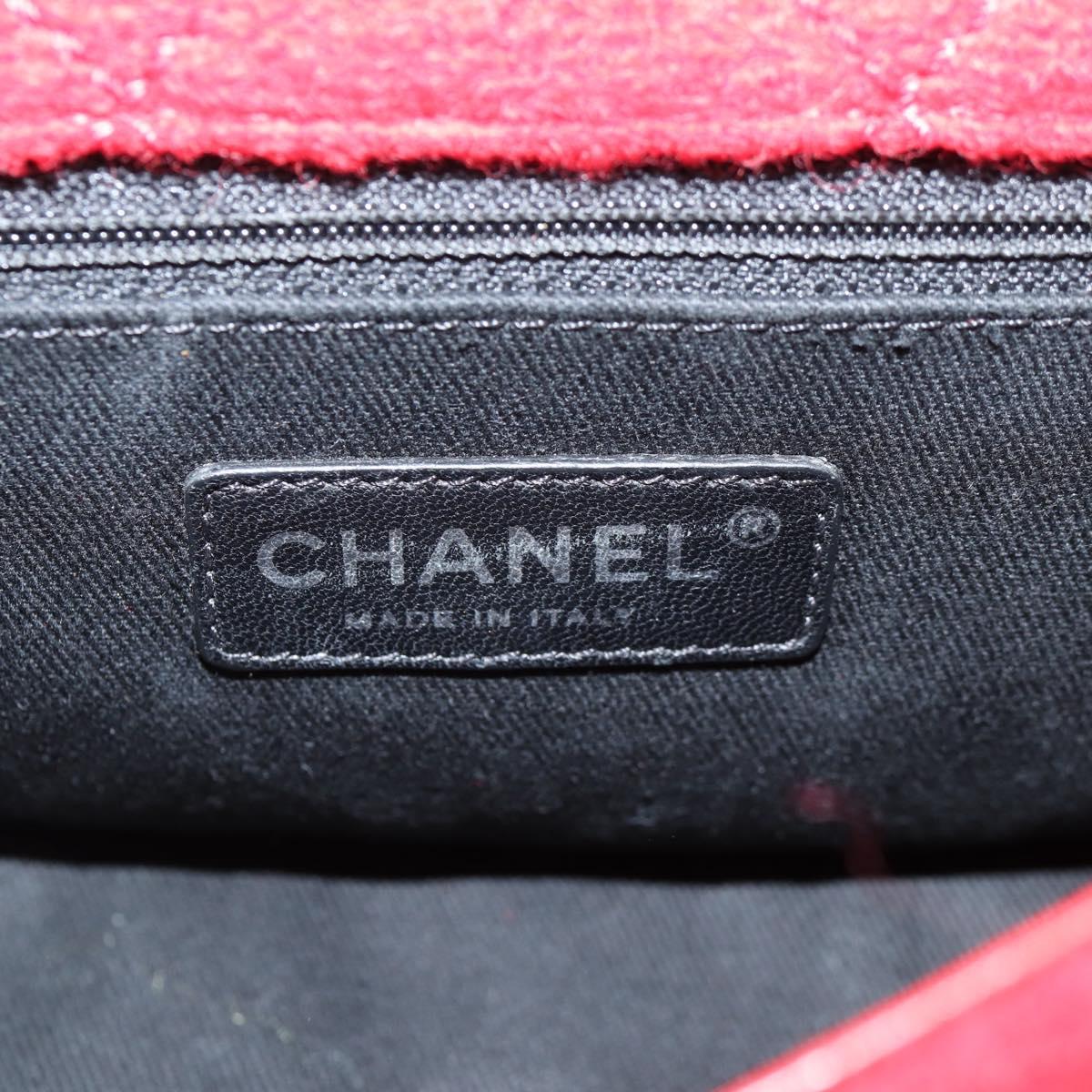 Chanel Matelasse Chain Wool Red