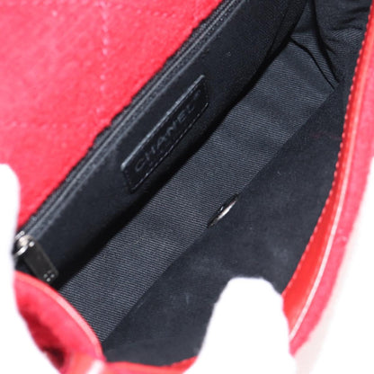 Chanel Matelasse Chain Wool Red