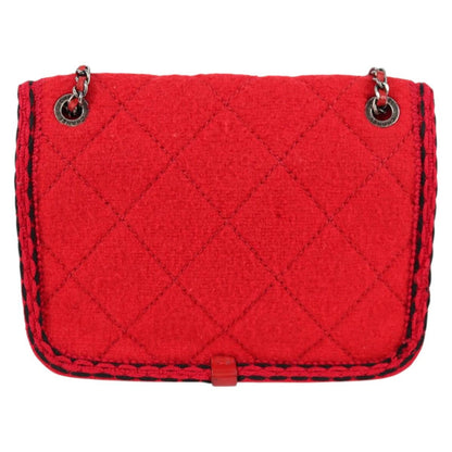 Chanel Matelasse Chain Wool Red