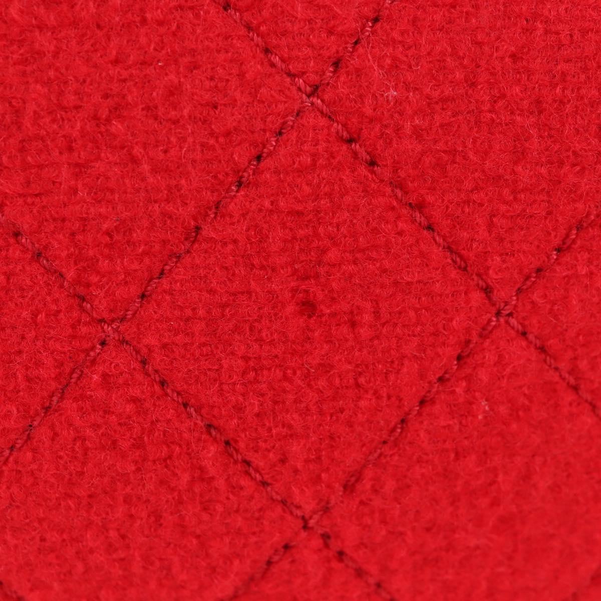 Chanel Matelasse Chain Wool Red