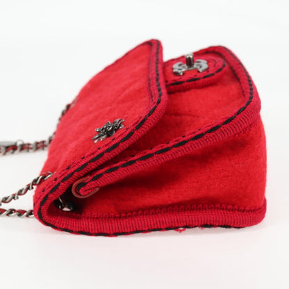 Chanel Matelasse Chain Wool Red