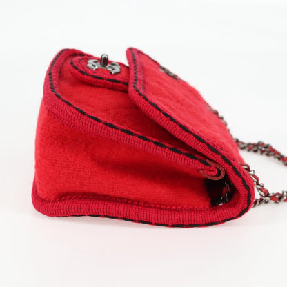 Chanel Matelasse Chain Wool Red