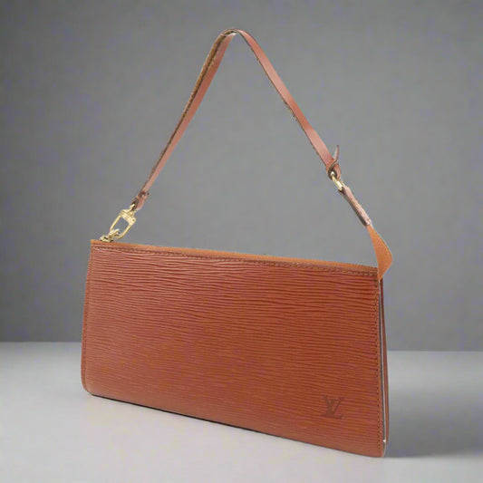 Louis Vuitton Epi Pochette Brown