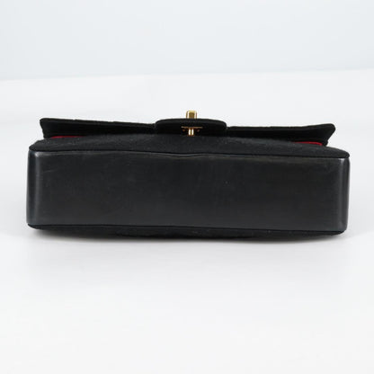 Chanel Matelasse Cotton Black Bag