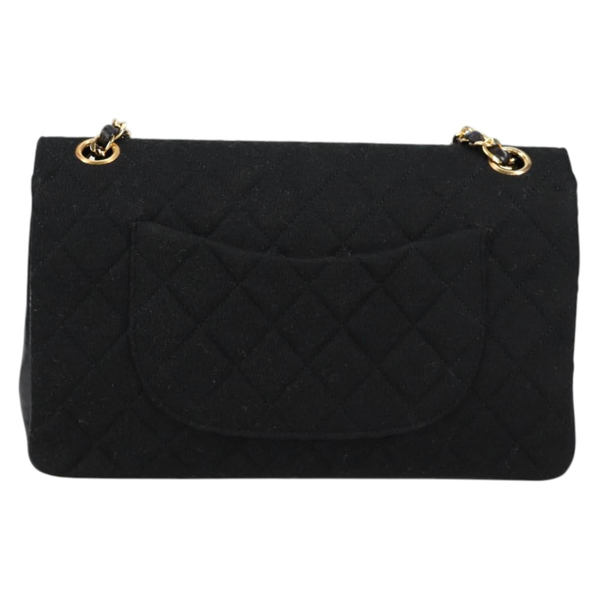 Chanel Matelasse Cotton Black Bag