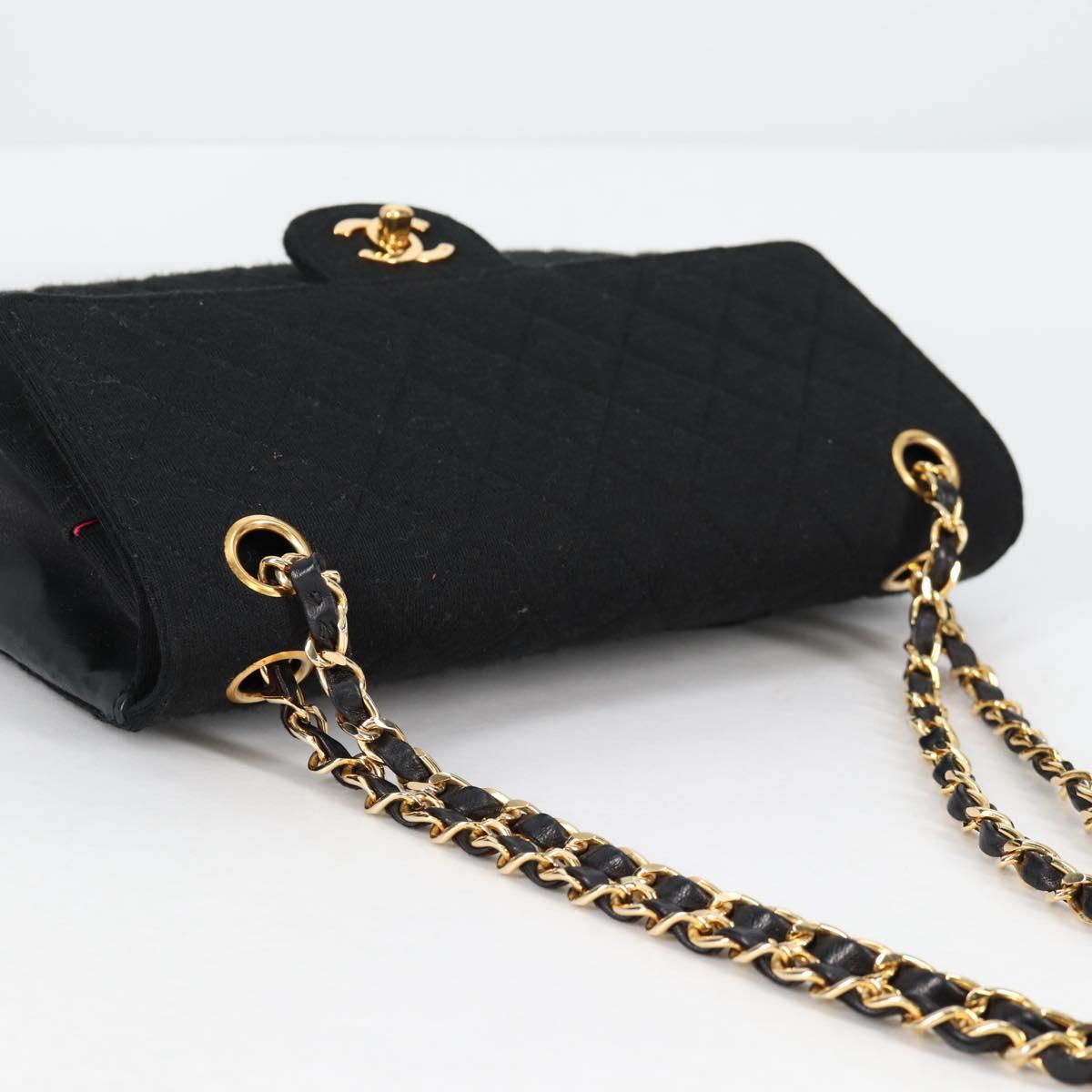 Chanel Matelasse Cotton Black Bag