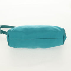 PRADA Shoulder Bag Nylon Blue Gold Auth 153492V (Copy)
