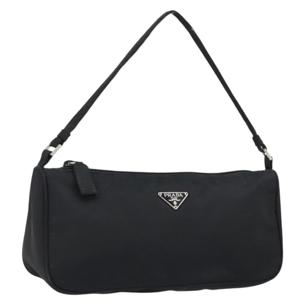 Prada Accessory Nylon Black Silver