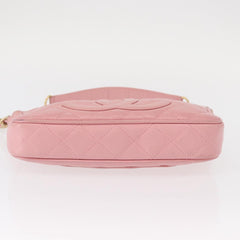 Chanel Matelasse COCO Mark Chain Bag Caviar Skin Pink