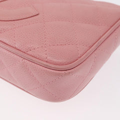 Chanel Matelasse COCO Mark Chain Bag Caviar Skin Pink