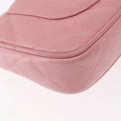 Chanel Matelasse COCO Mark Chain Bag Caviar Skin Pink