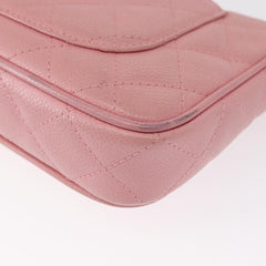 Chanel Matelasse COCO Mark Chain Bag Caviar Skin Pink